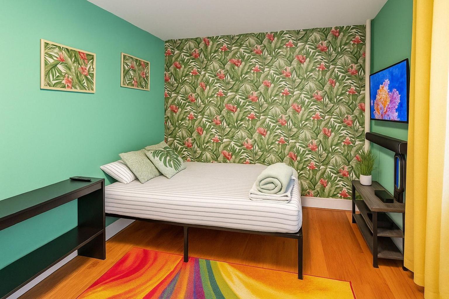 Tropical Comfort Room In Harlem Cozy Stay With Snacks & Style New York Buitenkant foto